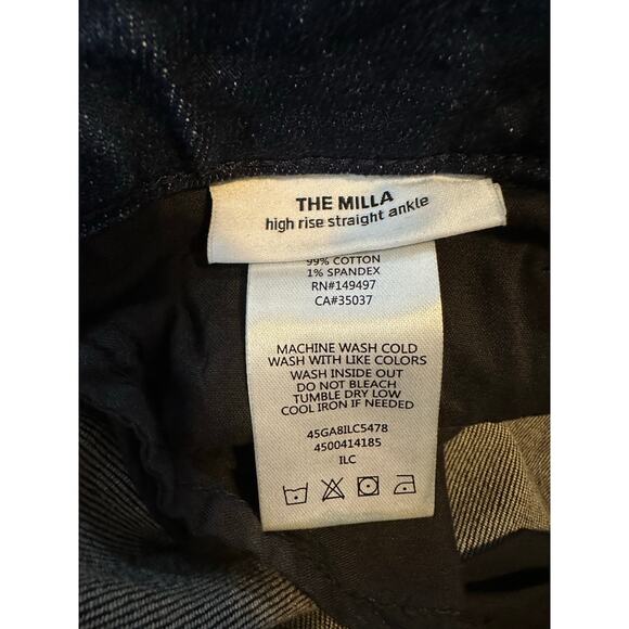 Joes Jeans The Milla Women's 30x28 High Rise Straight Ankle Blue Cheetah Print - Picture 7 of 9